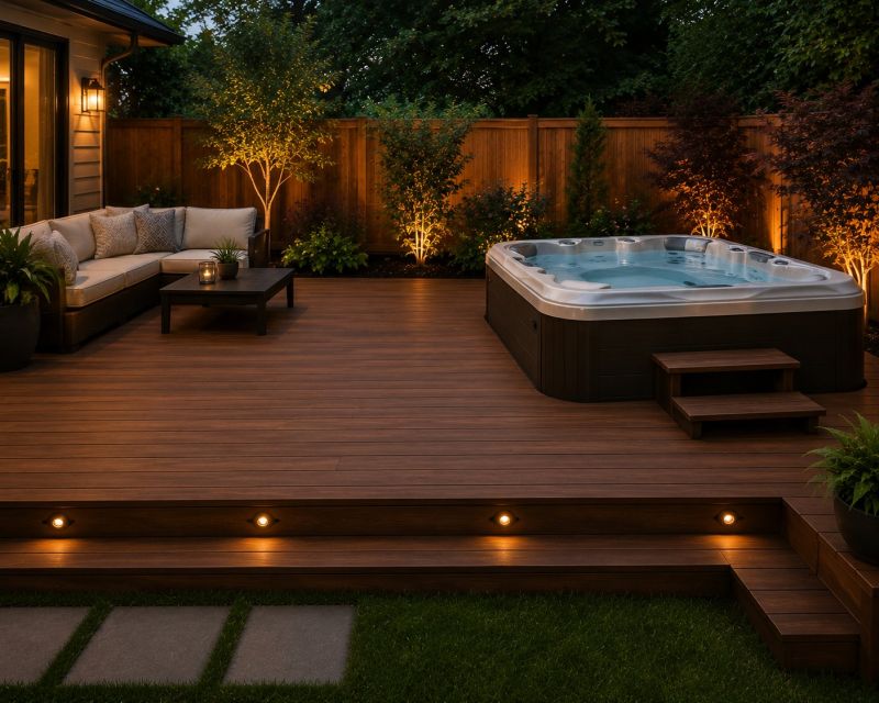 Hot Tub Deck Construction in Worcester, MA